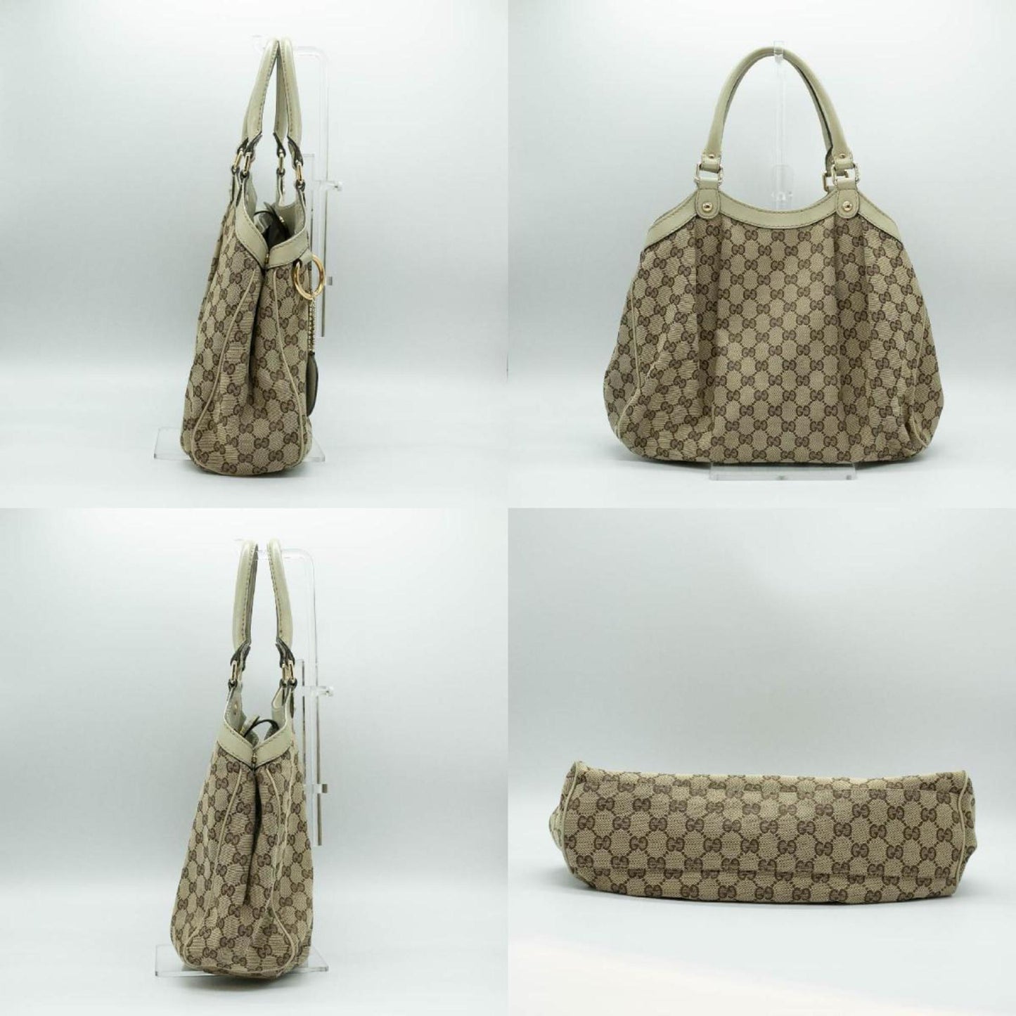 Gucci Sukey, Beige, Canvas, tote