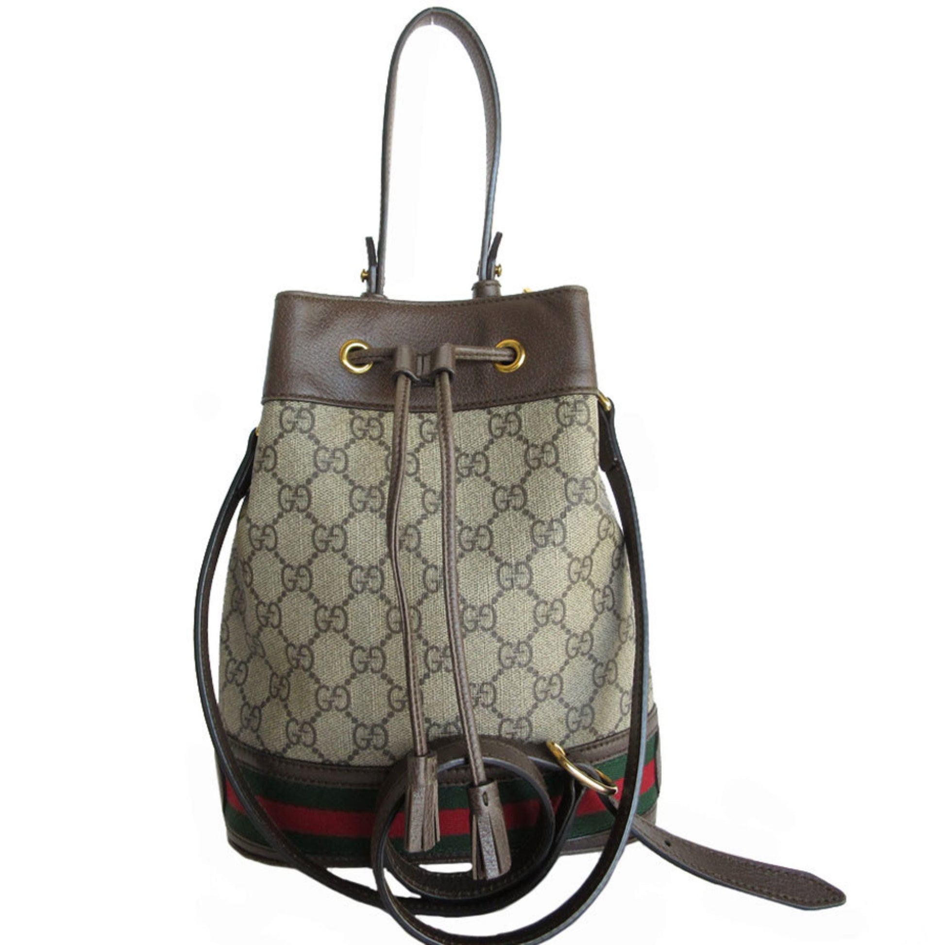 Gucci Ophidia, Brown, Canvas, shoulder