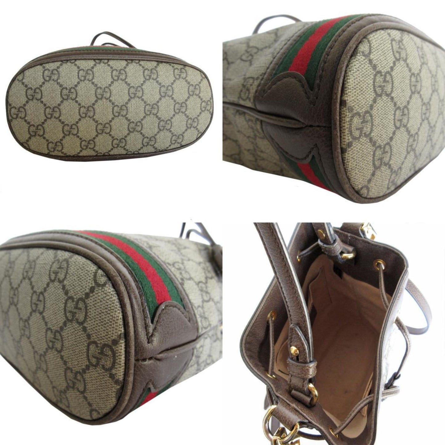 Gucci Ophidia, Brown, Canvas, shoulder