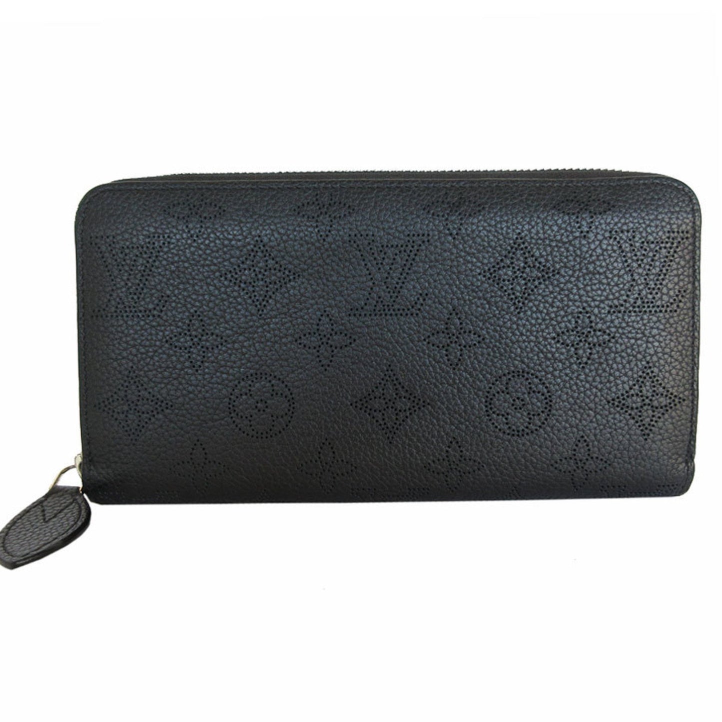 Louis Vuitton Mahina, Black, Leather, wallet