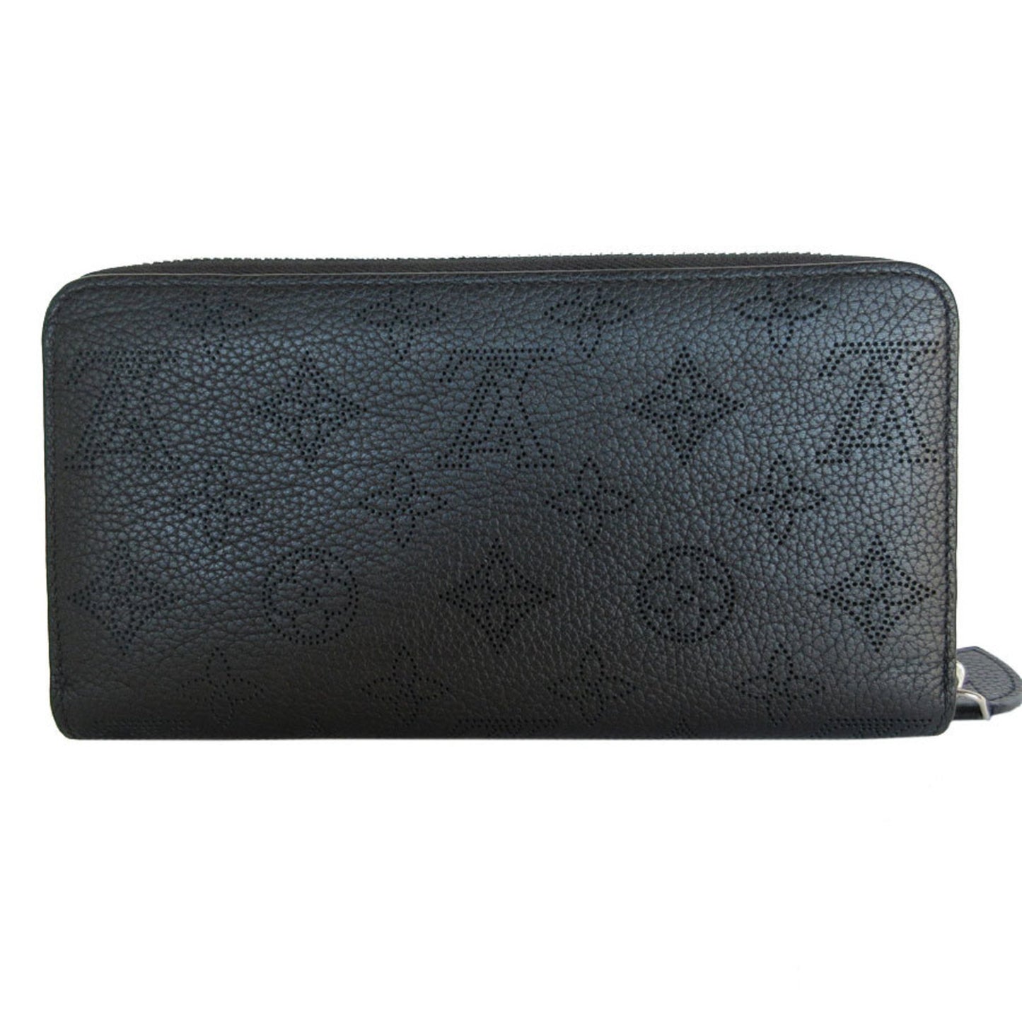 Louis Vuitton Mahina, Black, Leather, wallet