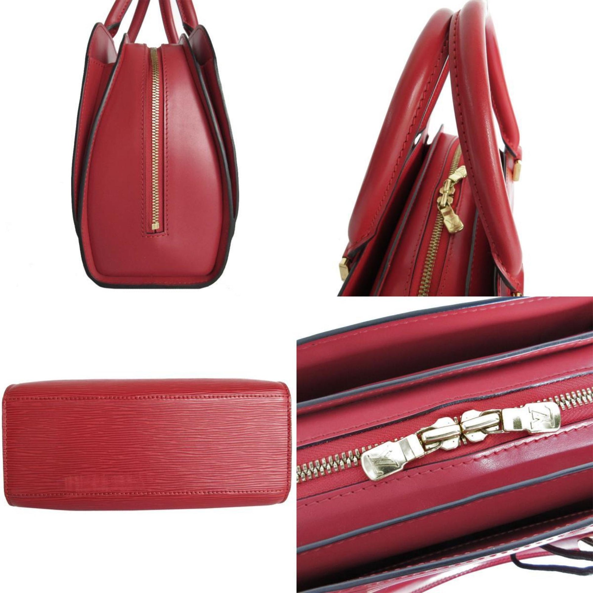 Louis Vuitton Pont Neuf, Red, Leather, handbag