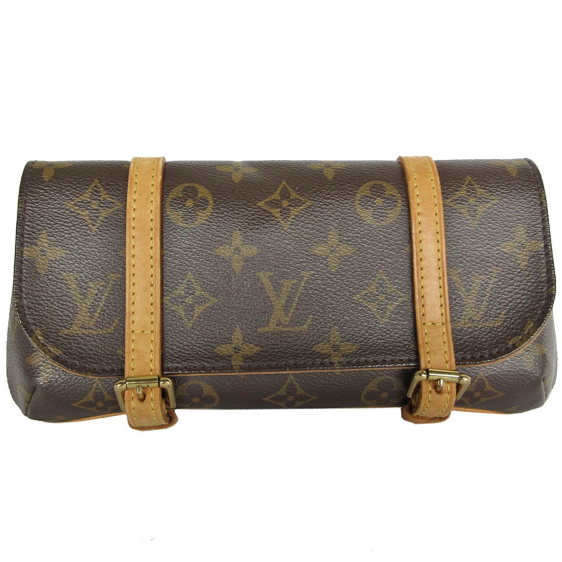 Louis Vuitton Marelle, Brown, Canvas, clutch