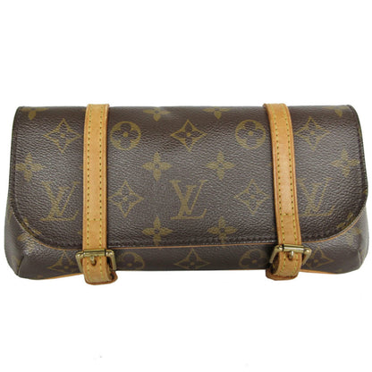 Louis Vuitton Marelle, Brown, Canvas, clutch