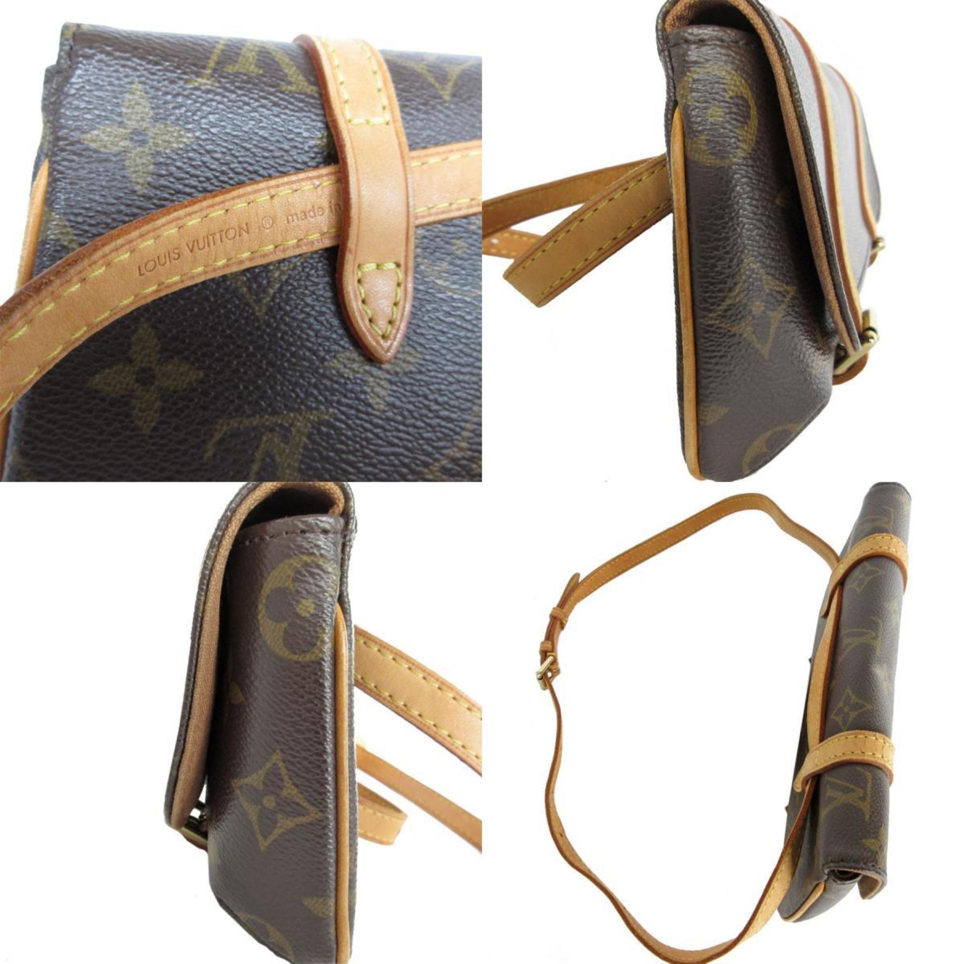 Louis Vuitton Marelle, Brown, Canvas, clutch