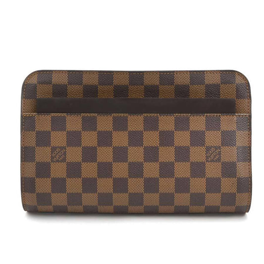 Louis Vuitton Saint Louis, Brown, Canvas, clutch