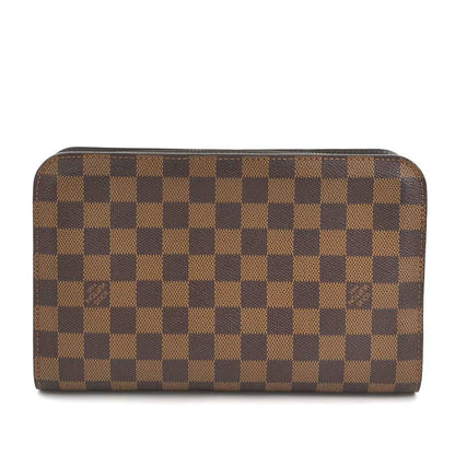 Louis Vuitton Saint Louis, Brown, Canvas, clutch