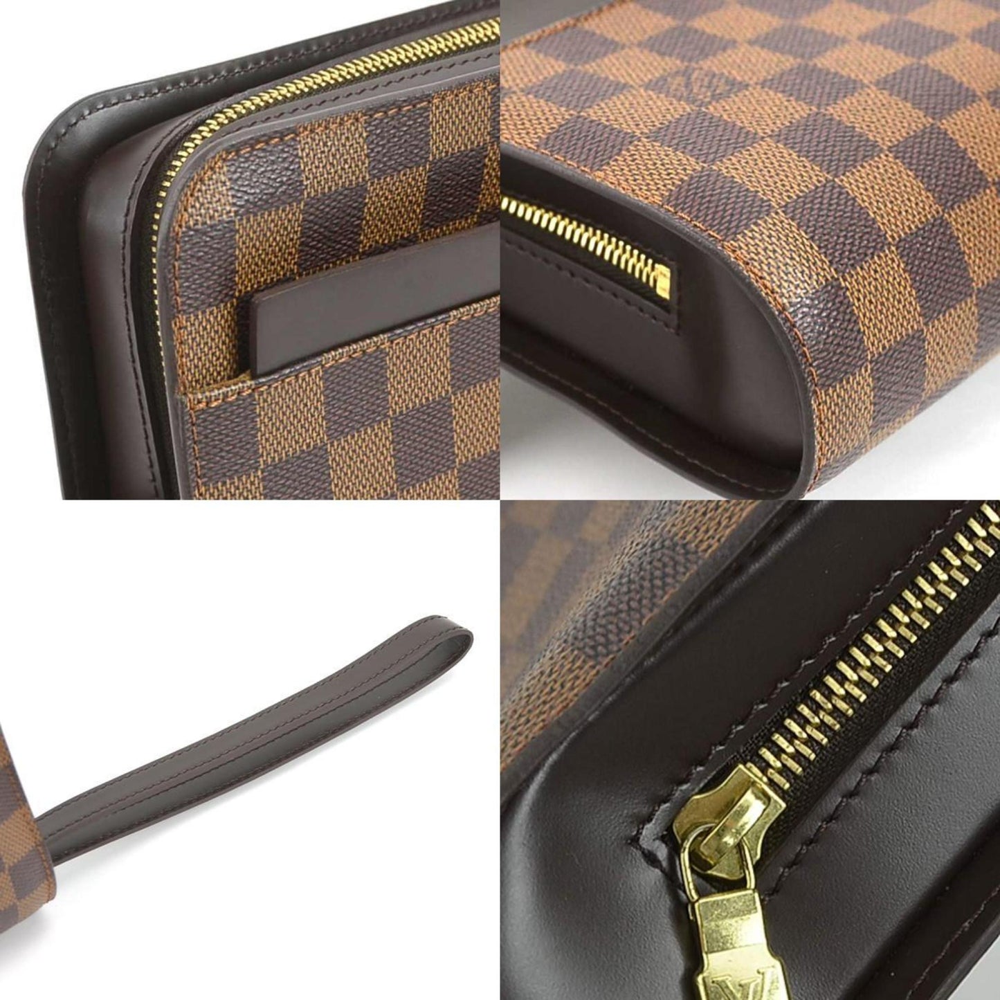 Louis Vuitton Saint Louis, Brown, Canvas, clutch