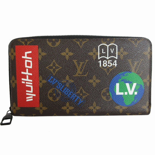 Louis Vuitton Zippy organizer, Brown, Canvas, wallet