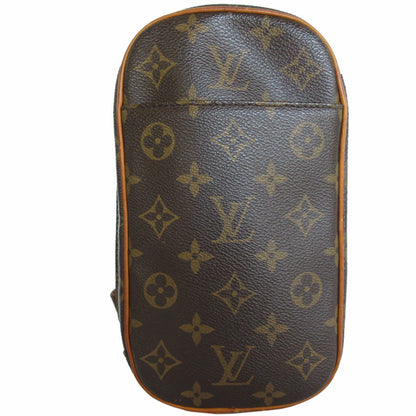 Louis Vuitton Gange, Brown, Canvas, shoulder
