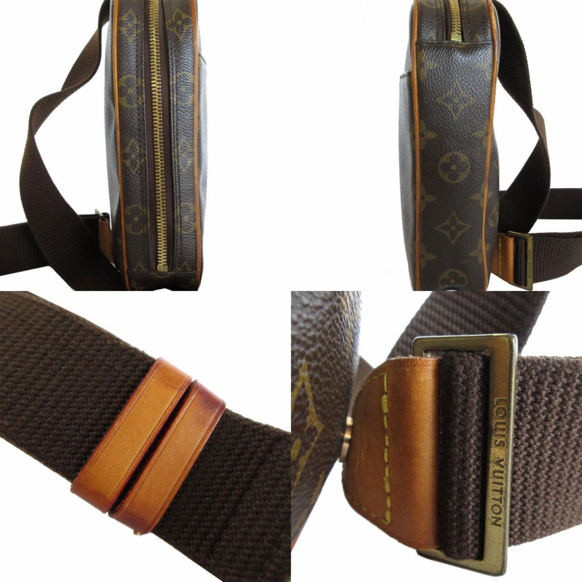 Louis Vuitton Gange, Brown, Canvas, shoulder