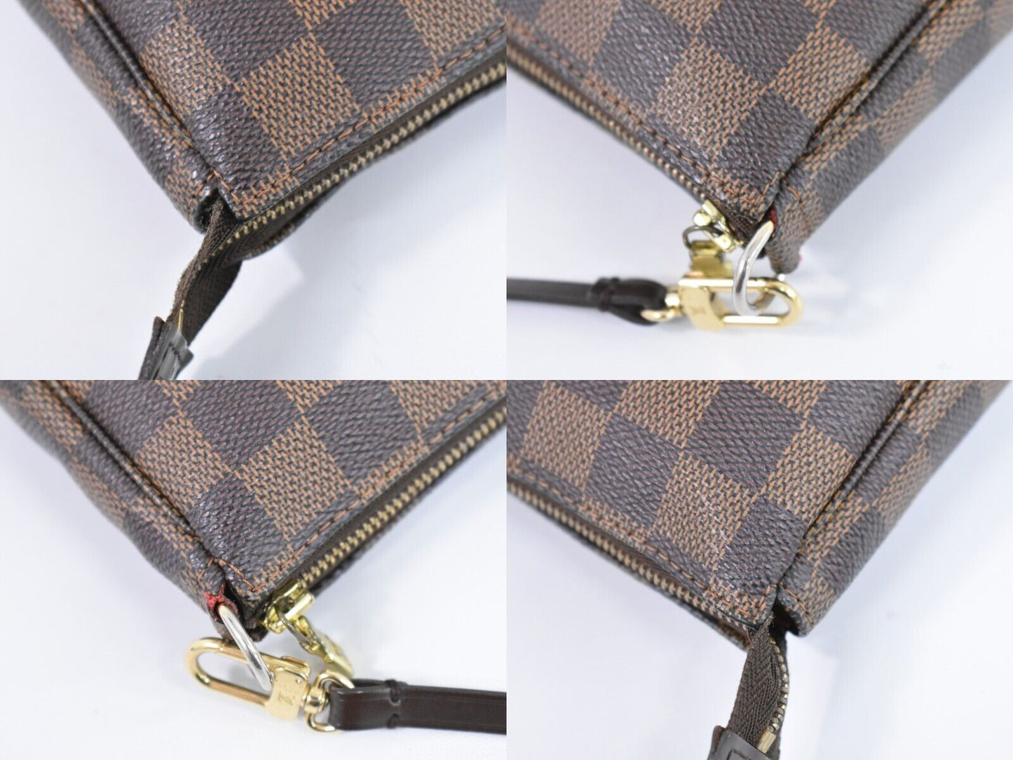 Louis Vuitton Pochette accessoires, Brown, Canvas, clutch