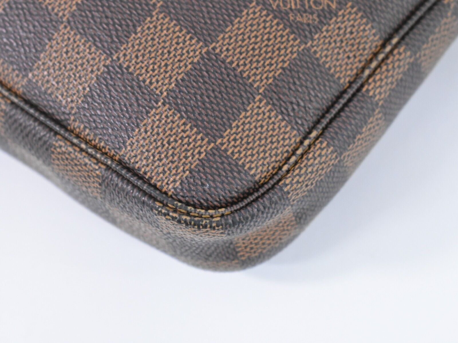 Louis Vuitton Pochette accessoires, Brown, Canvas, clutch