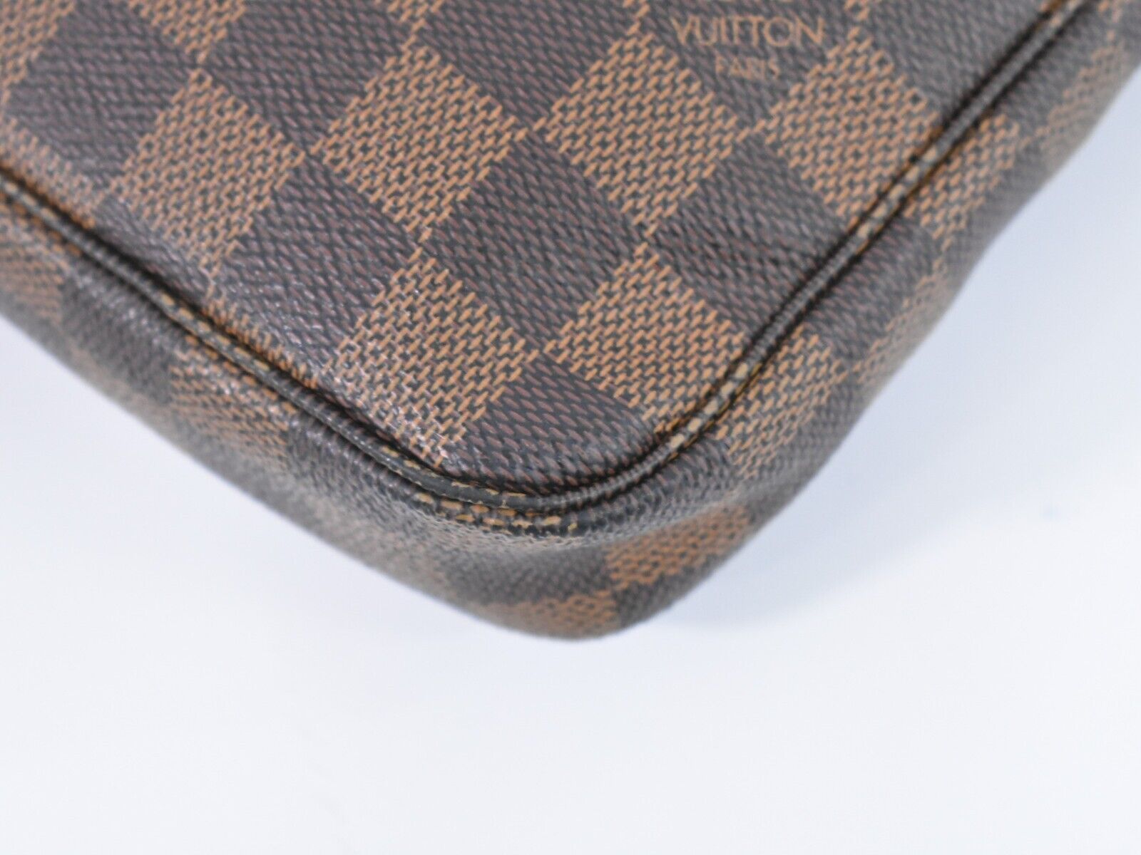 Louis Vuitton Pochette accessoires, Brown, Canvas, clutch