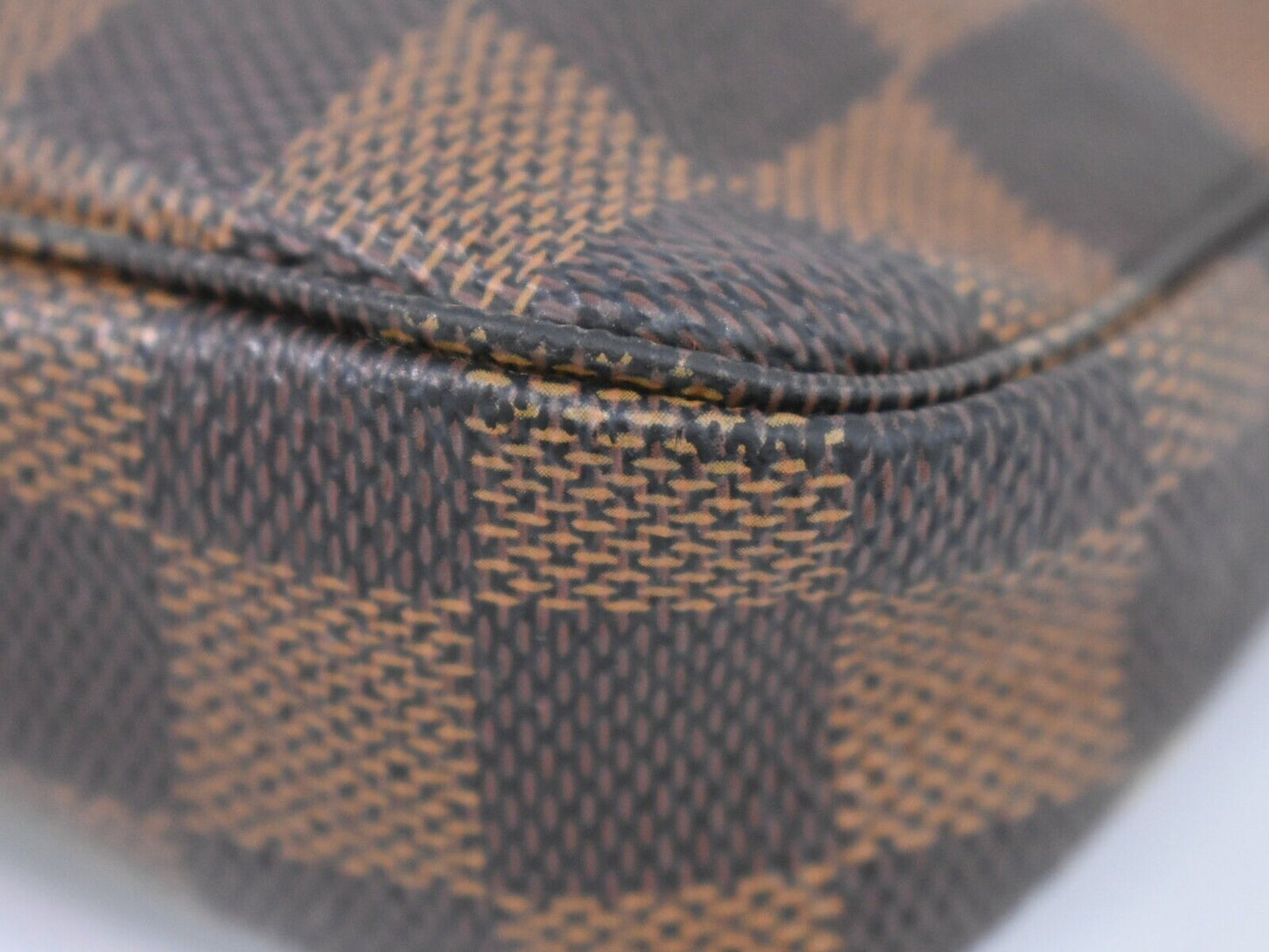 Louis Vuitton Pochette accessoires, Brown, Canvas, clutch