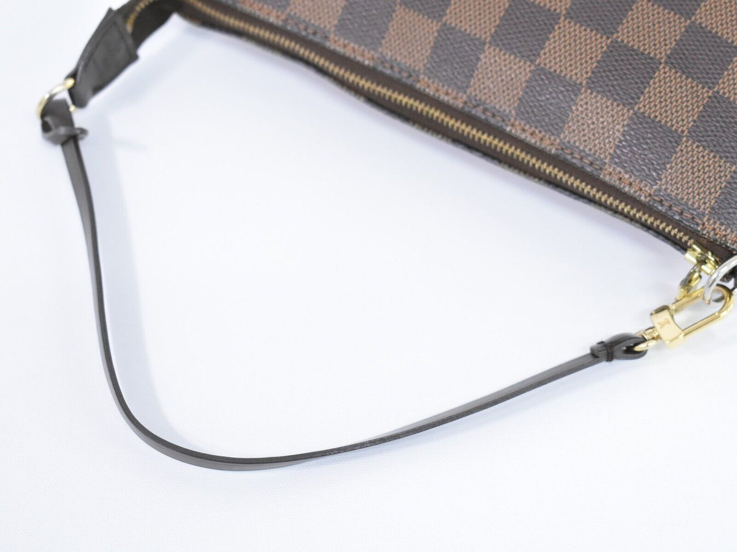 Louis Vuitton Pochette accessoires, Brown, Canvas, clutch