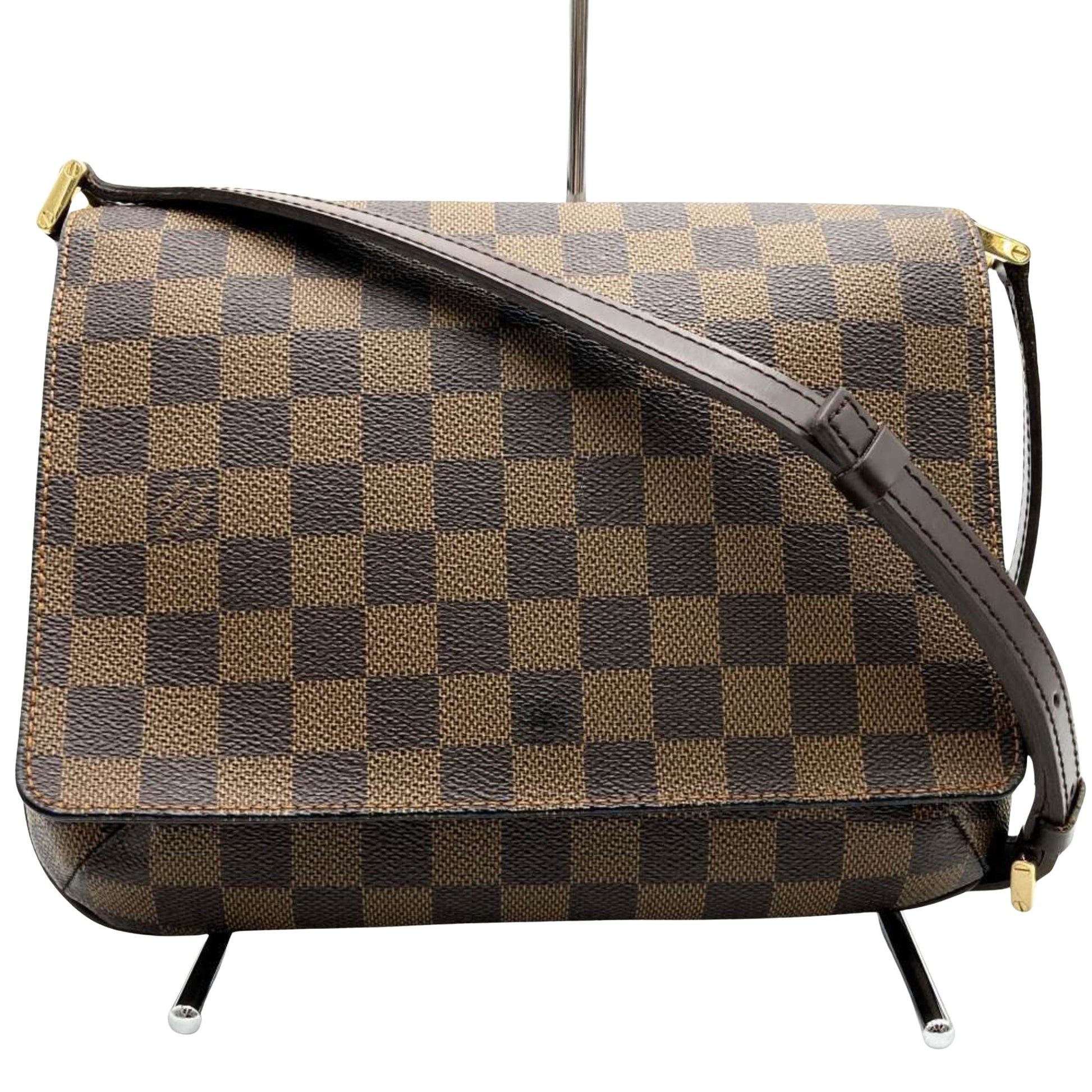 Louis Vuitton Musette Tango, Brown, Canvas, shoulder