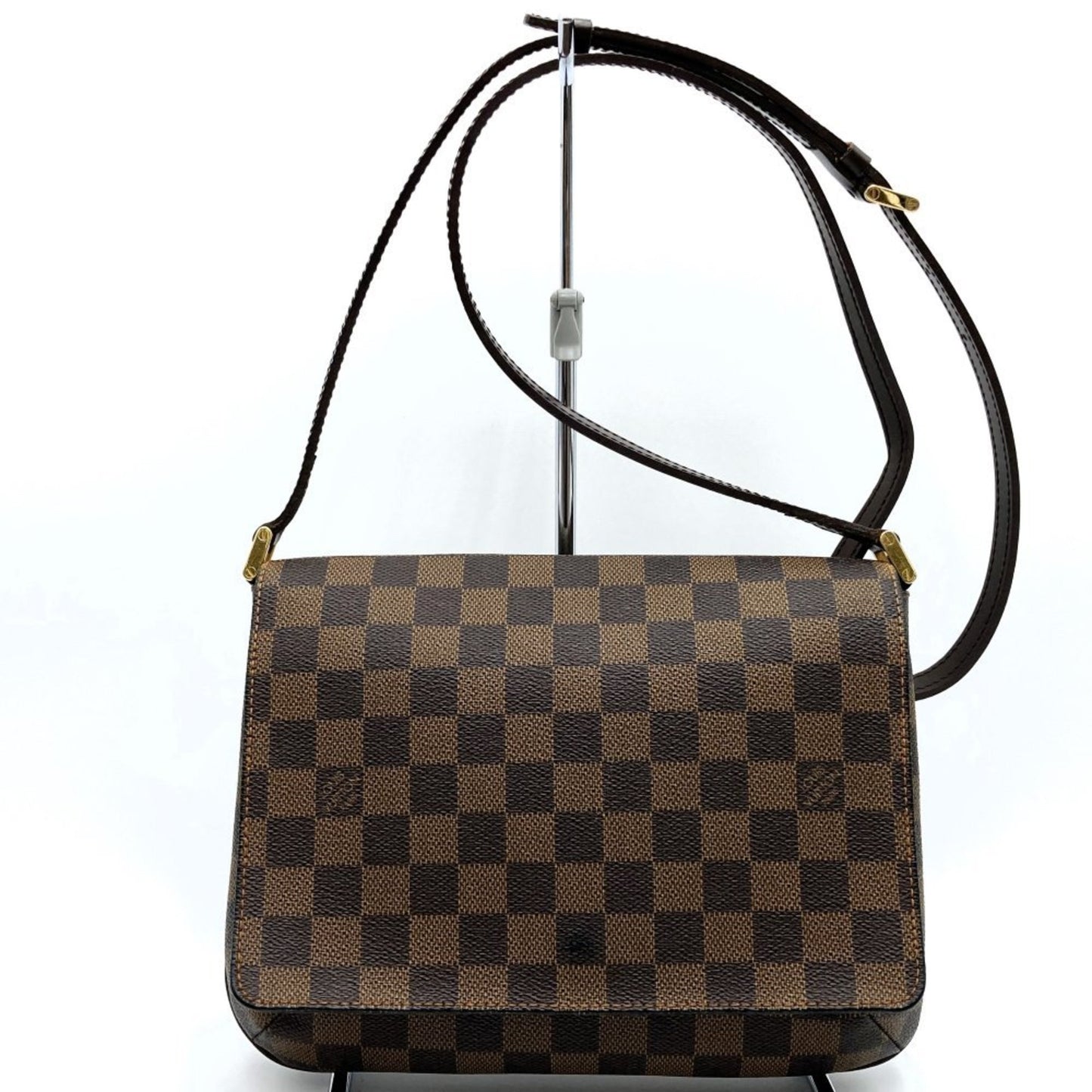 Louis Vuitton Musette Tango, Brown, Canvas, shoulder