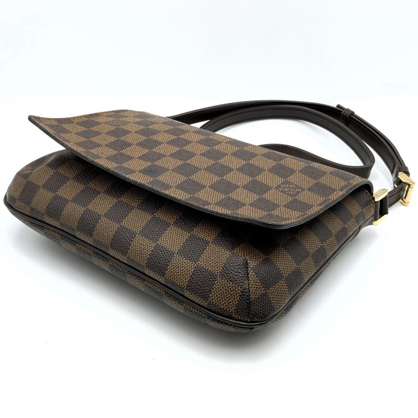 Louis Vuitton Musette Tango, Brown, Canvas, shoulder