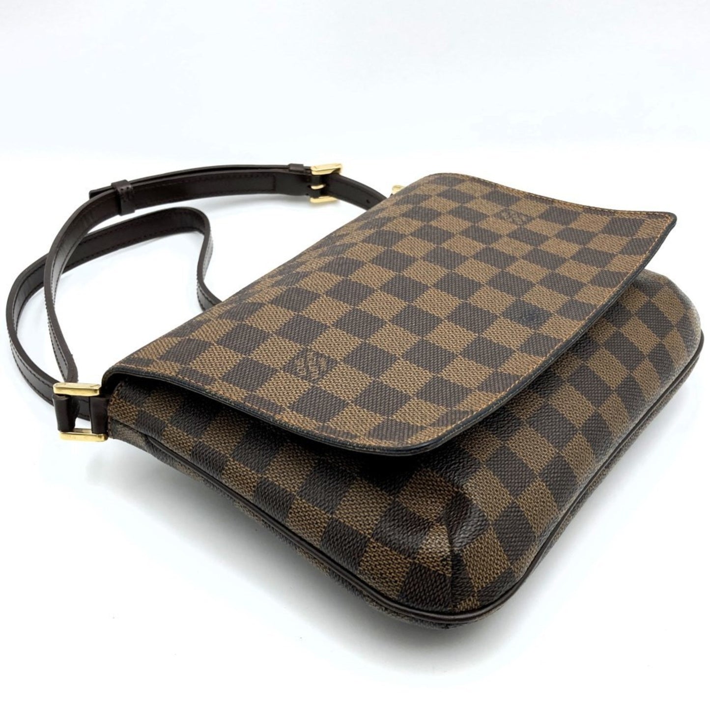 Louis Vuitton Musette Tango, Brown, Canvas, shoulder