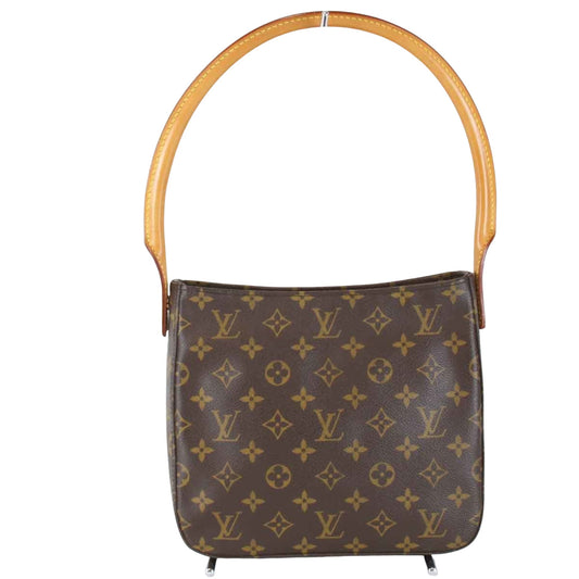 Louis Vuitton Looping MM, Brown, Canvas, shoulder