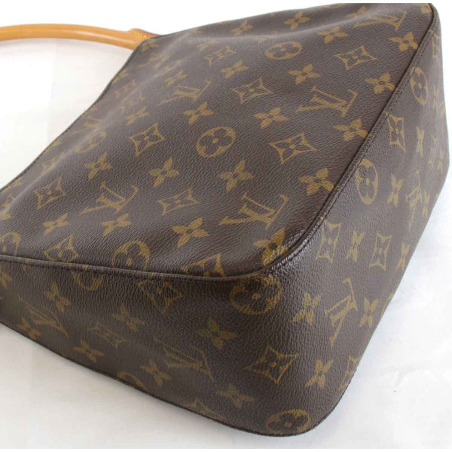 Louis Vuitton Looping MM, Brown, Canvas, shoulder