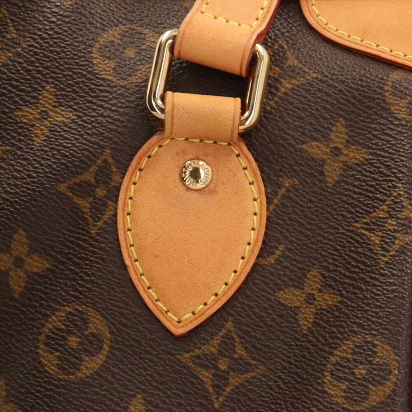 Louis Vuitton Palermo, Brown, Canvas, tote