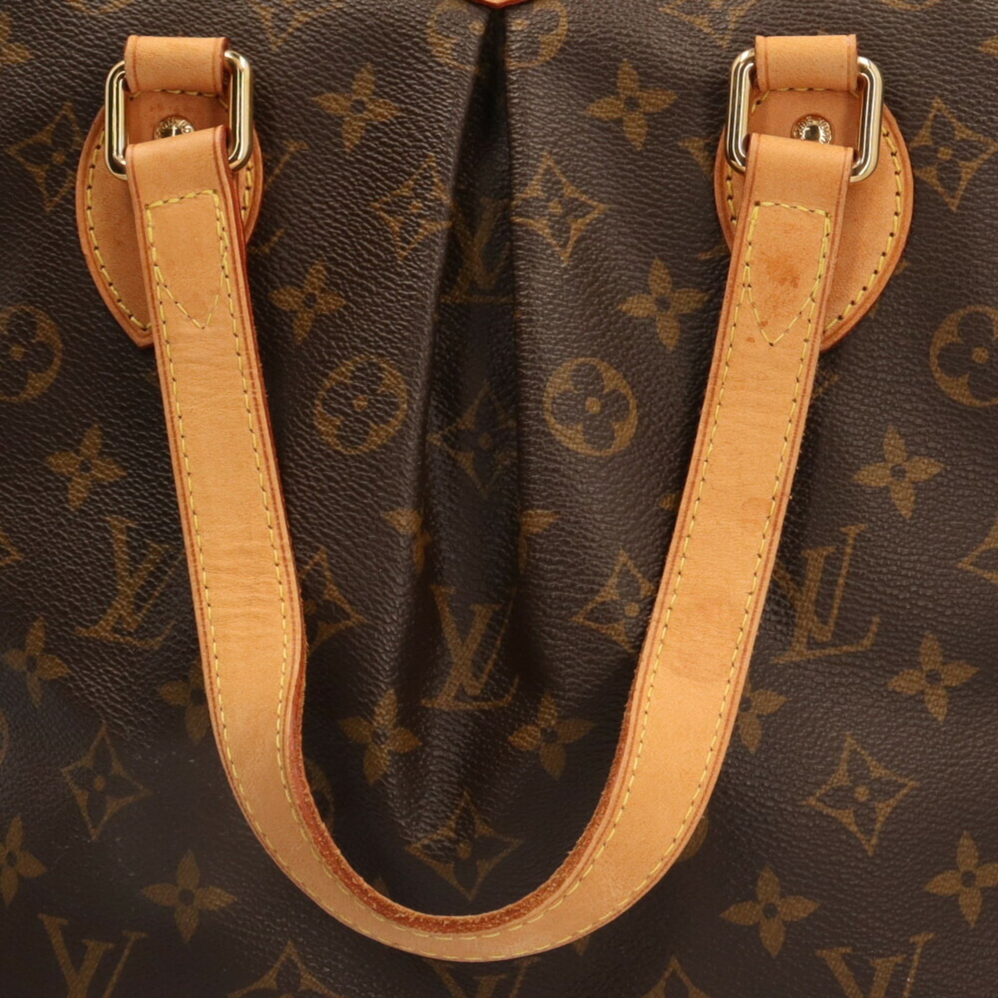 Louis Vuitton Palermo, Brown, Canvas, tote