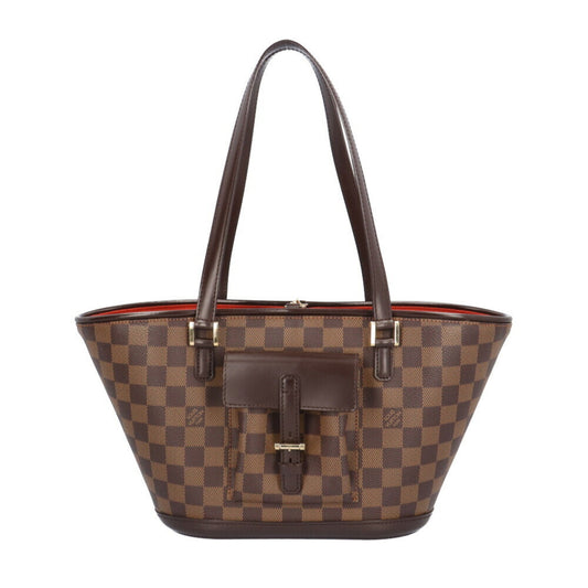 Louis Vuitton Manosque, Brown, Canvas, tote