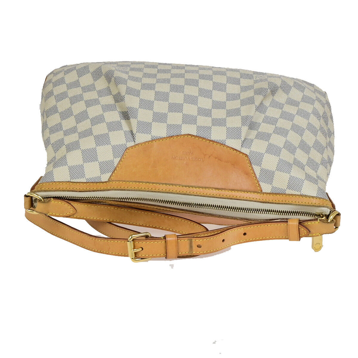 Louis Vuitton Siracusa MM, Brown, Canvas, shoulder