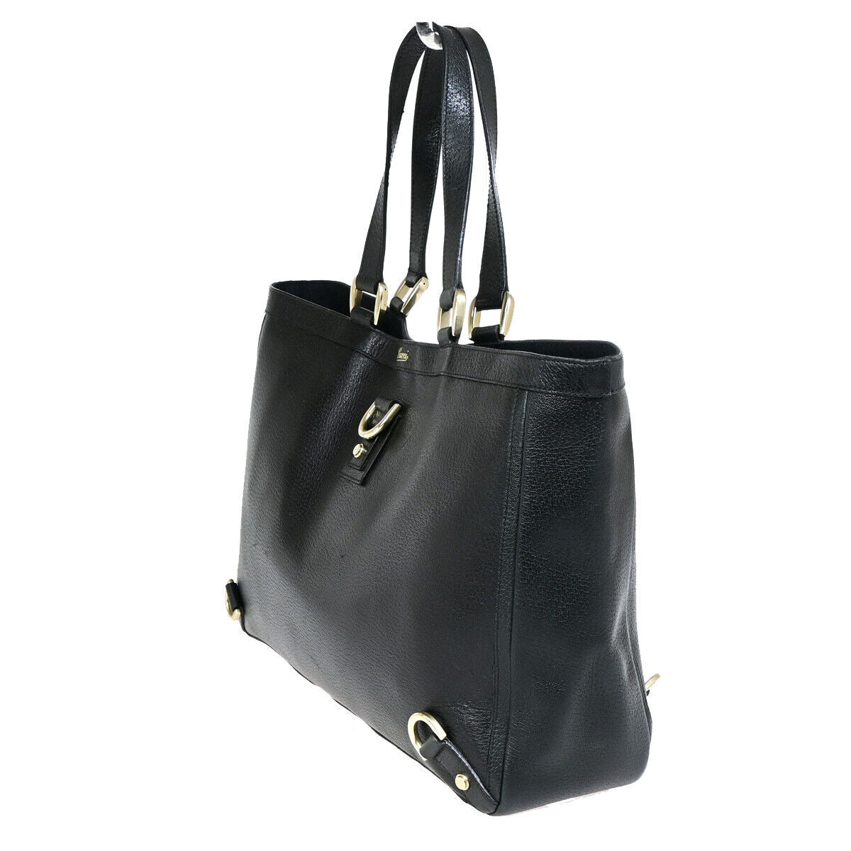 Gucci Abbey, Black, Leather, tote