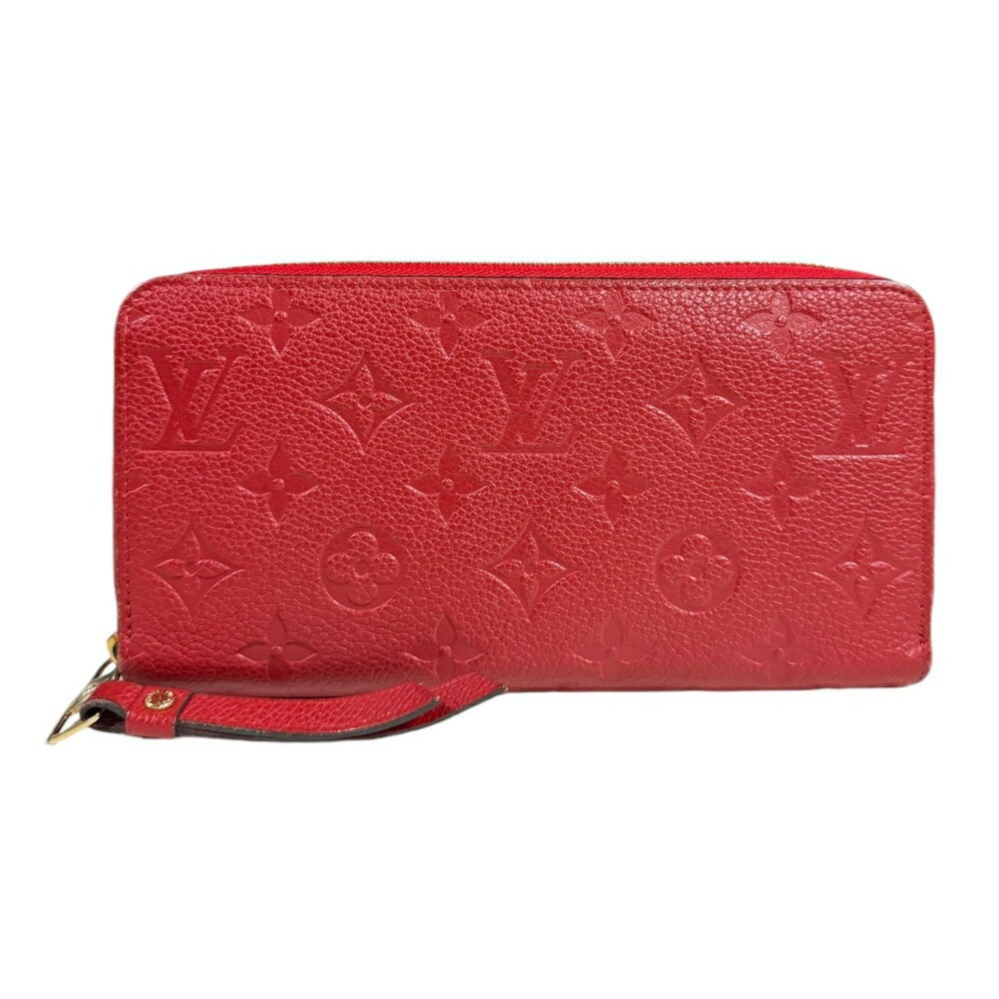 Louis Vuitton Zippy wallet, Red, Leather, wallet