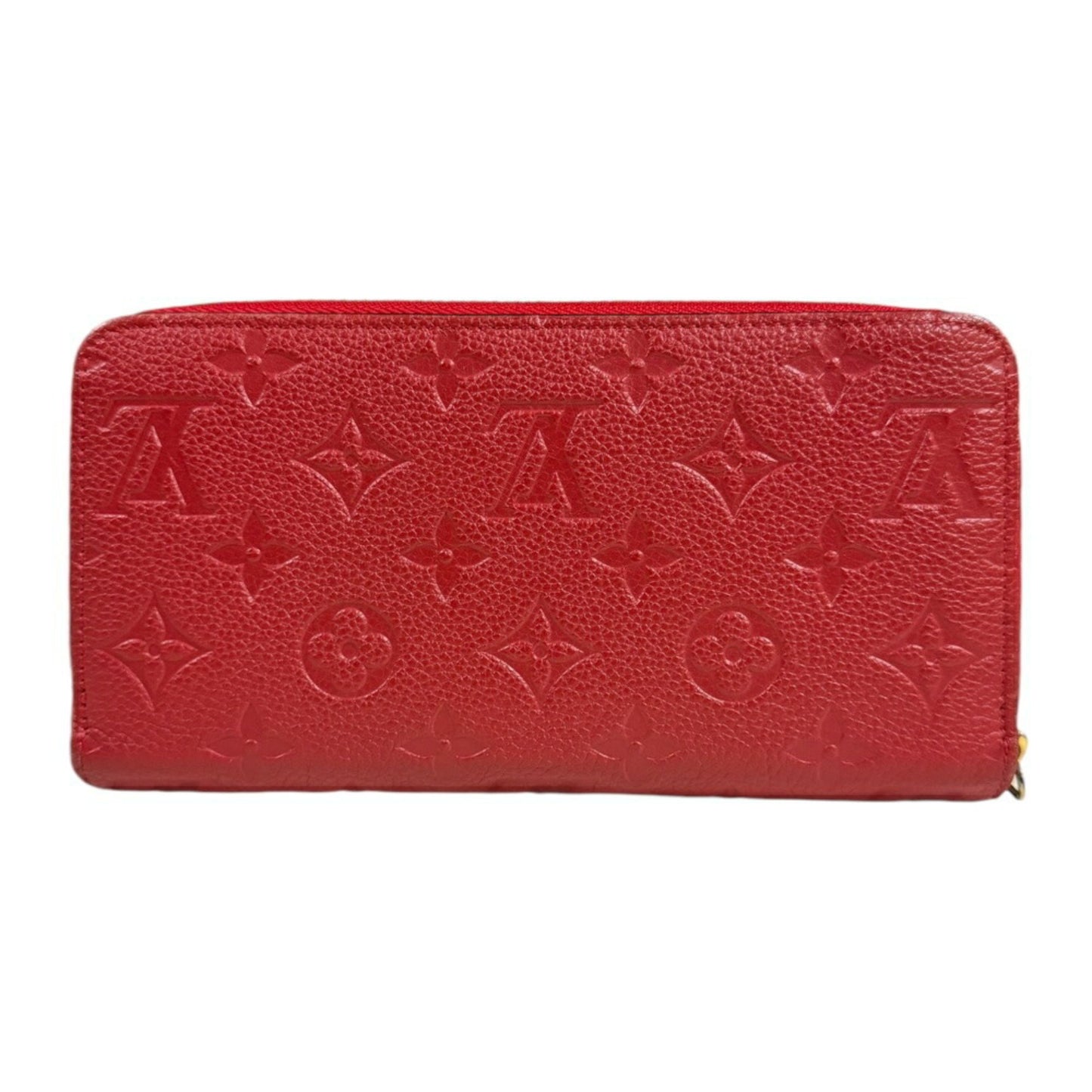 Louis Vuitton Zippy wallet, Red, Leather, wallet