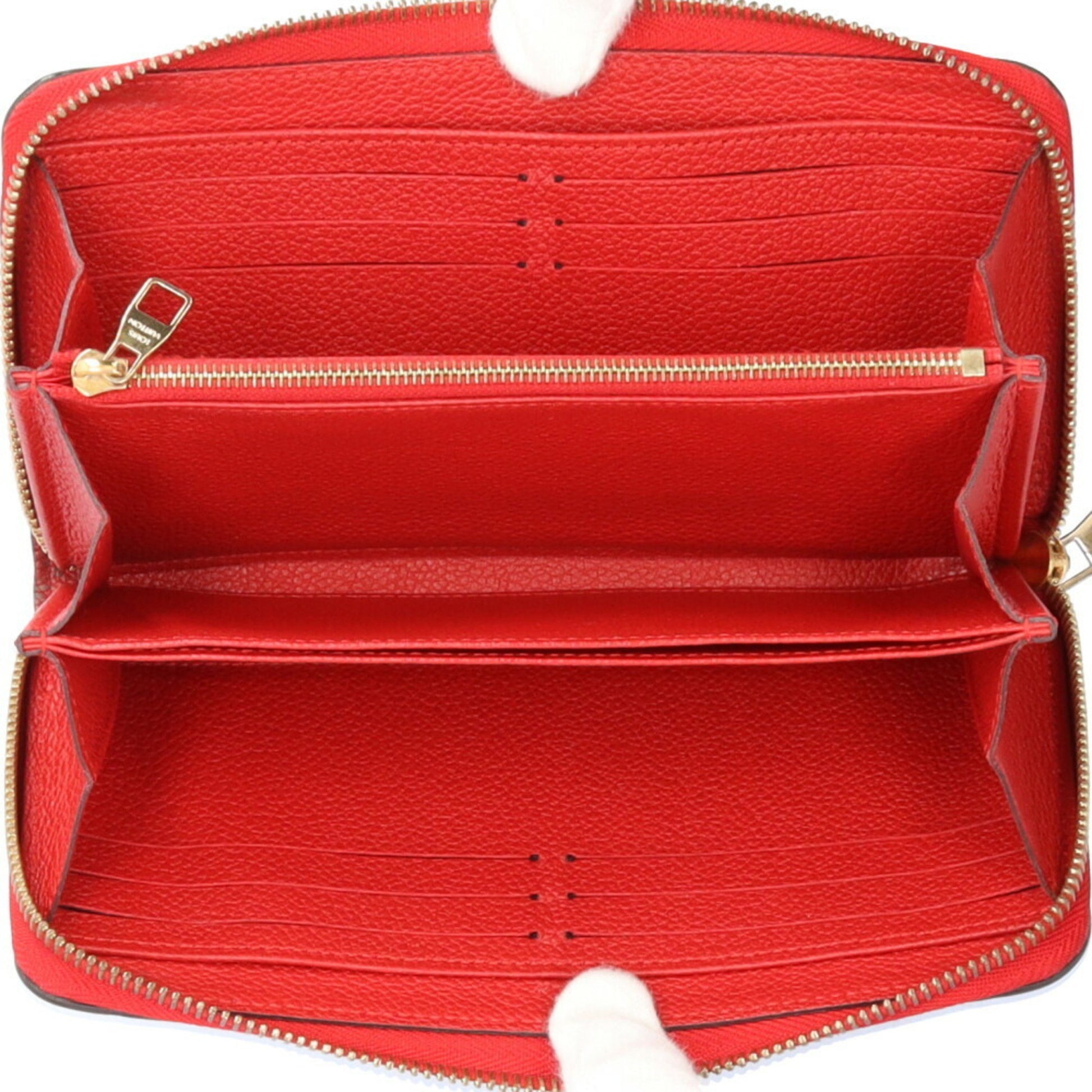 Louis Vuitton Zippy wallet, Red, Leather, wallet