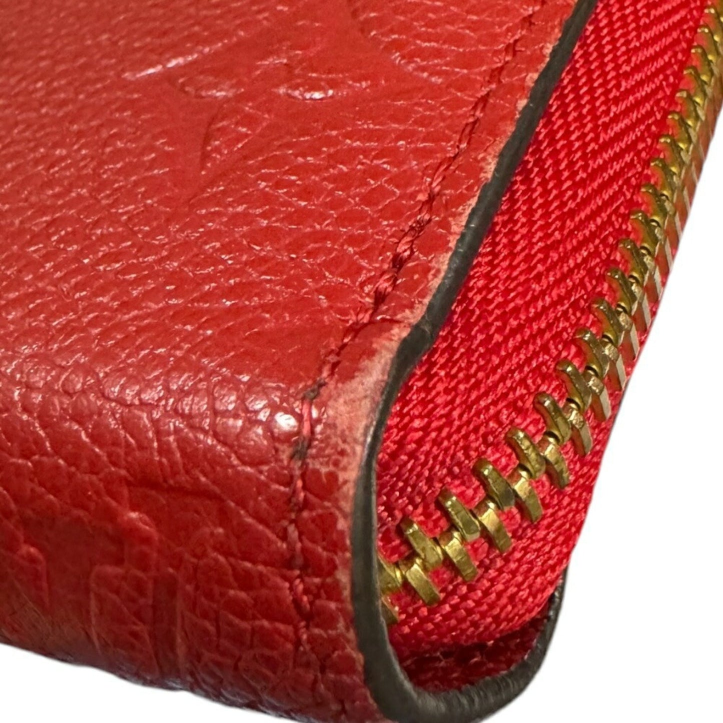 Louis Vuitton Zippy wallet, Red, Leather, wallet