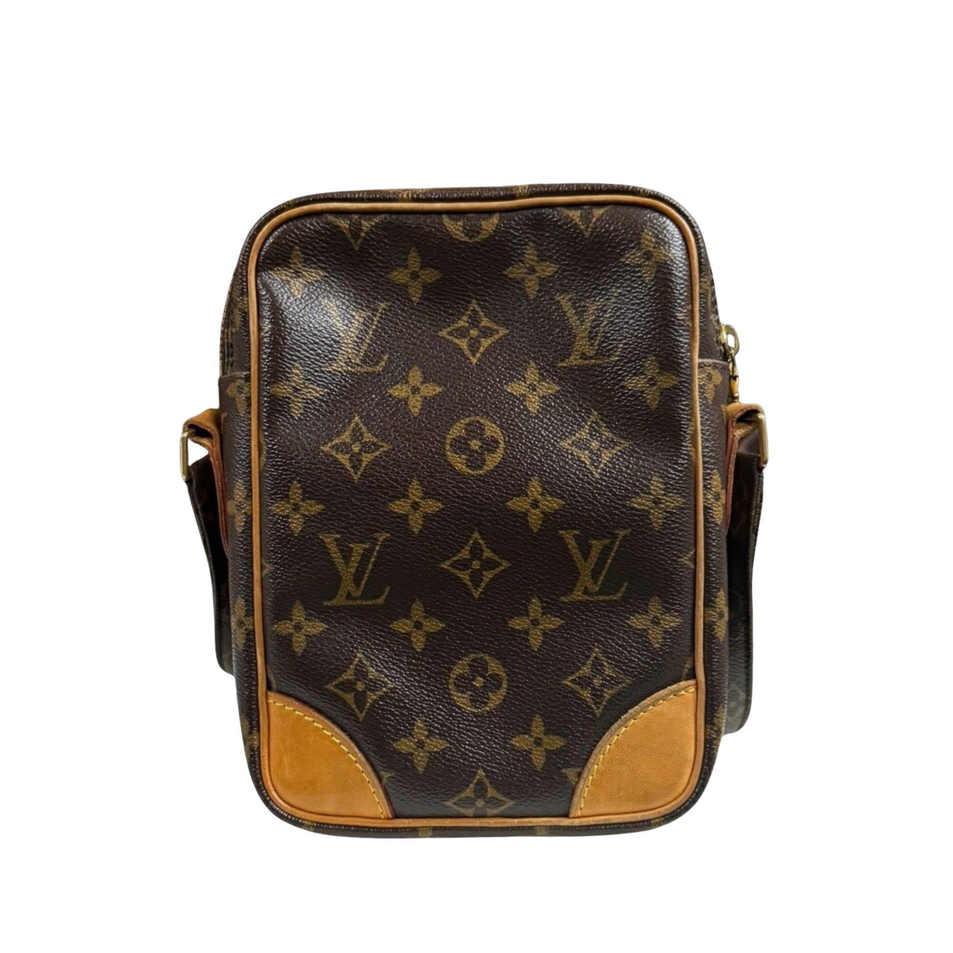 Louis Vuitton Amazon, Brown, Canvas, shoulder