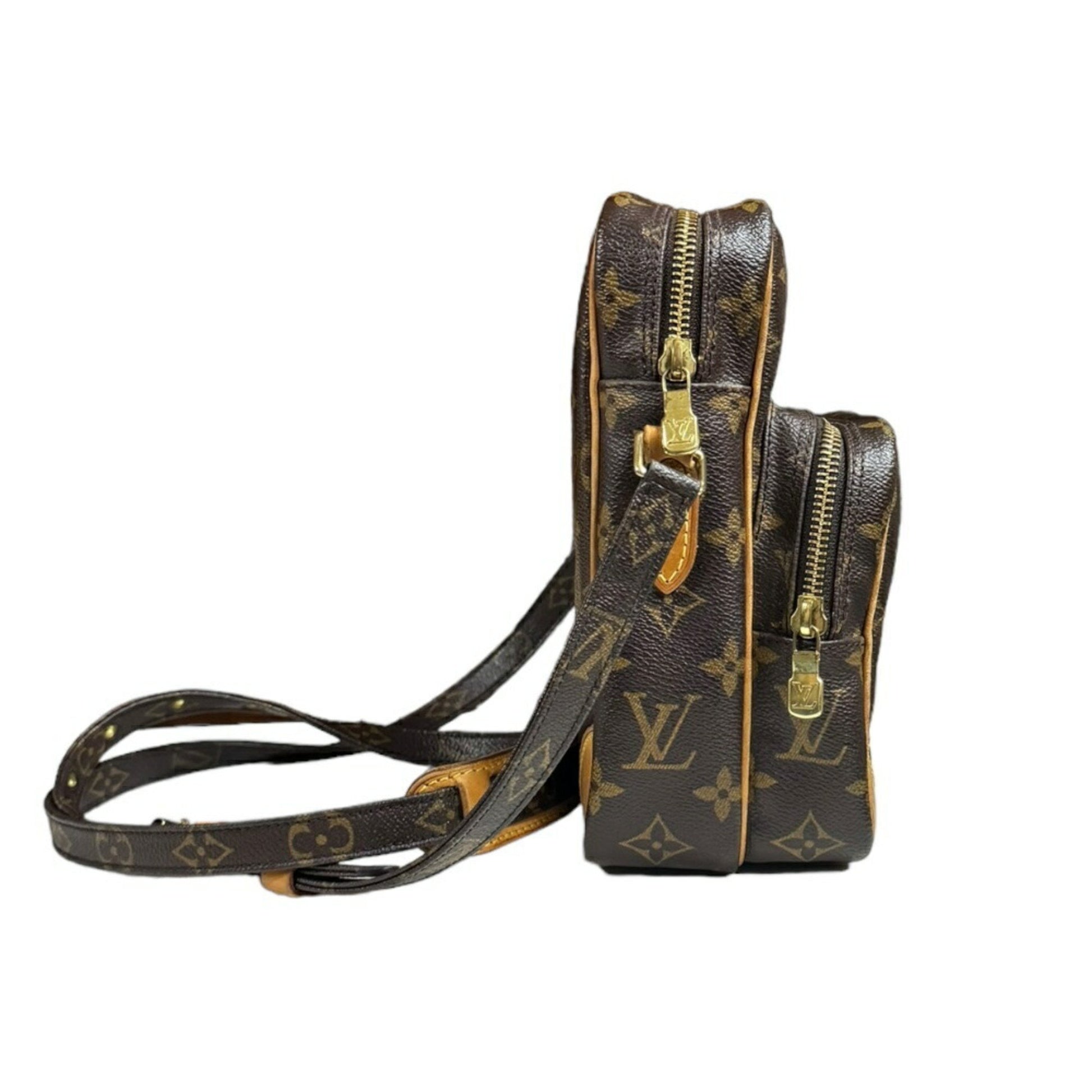 Louis Vuitton Amazon, Brown, Canvas, shoulder