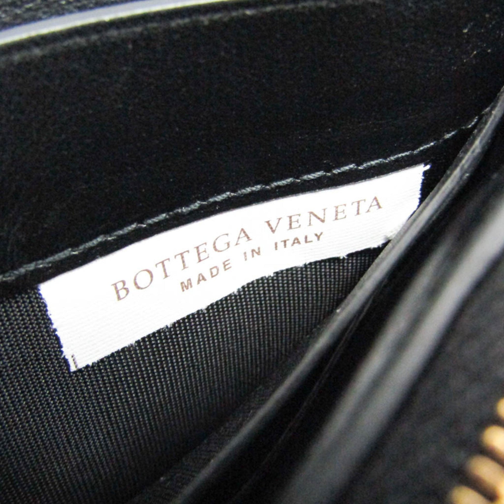 Bottega Veneta Intrecciato, Black, Leather, wallet