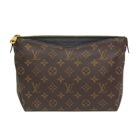 Louis Vuitton Pallas, Brown, Canvas, clutch