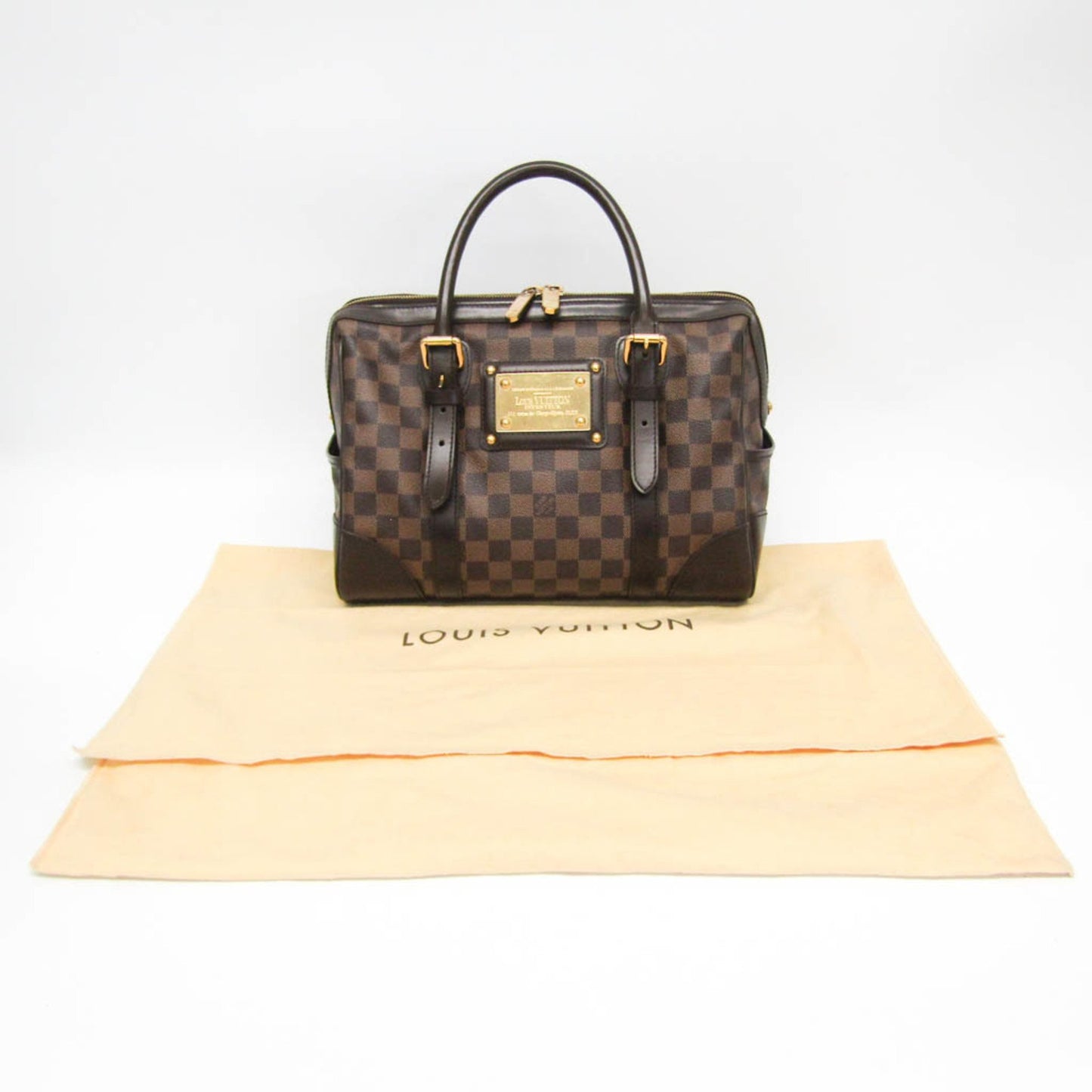 Louis Vuitton Berkeley, Brown, Canvas, handbag