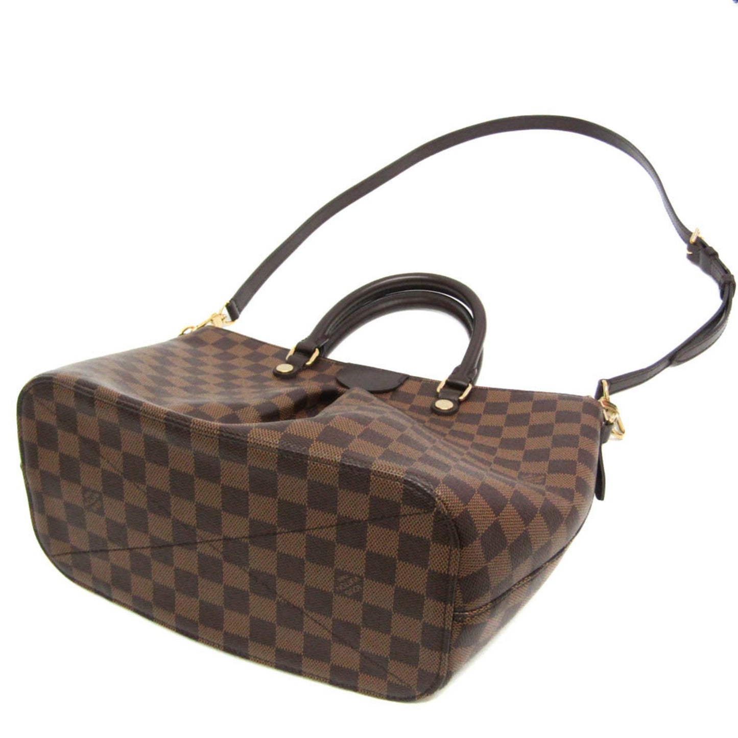 Louis Vuitton Siena, Brown, Canvas, handbag