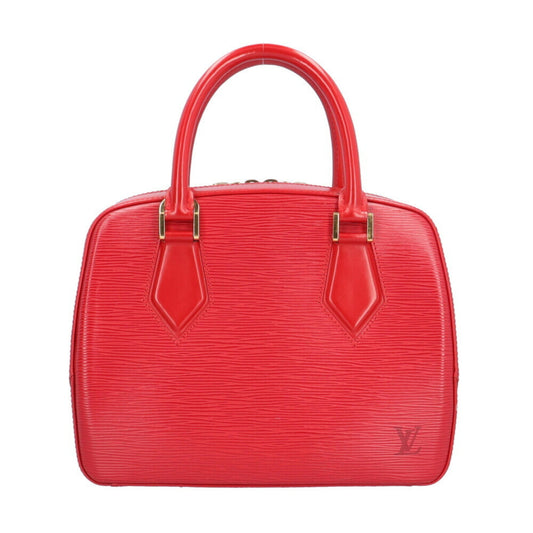Louis Vuitton Sablon, Red, Leather, handbag