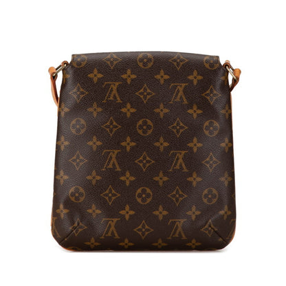 Louis Vuitton Musette Salsa, Brown, Canvas, shoulder