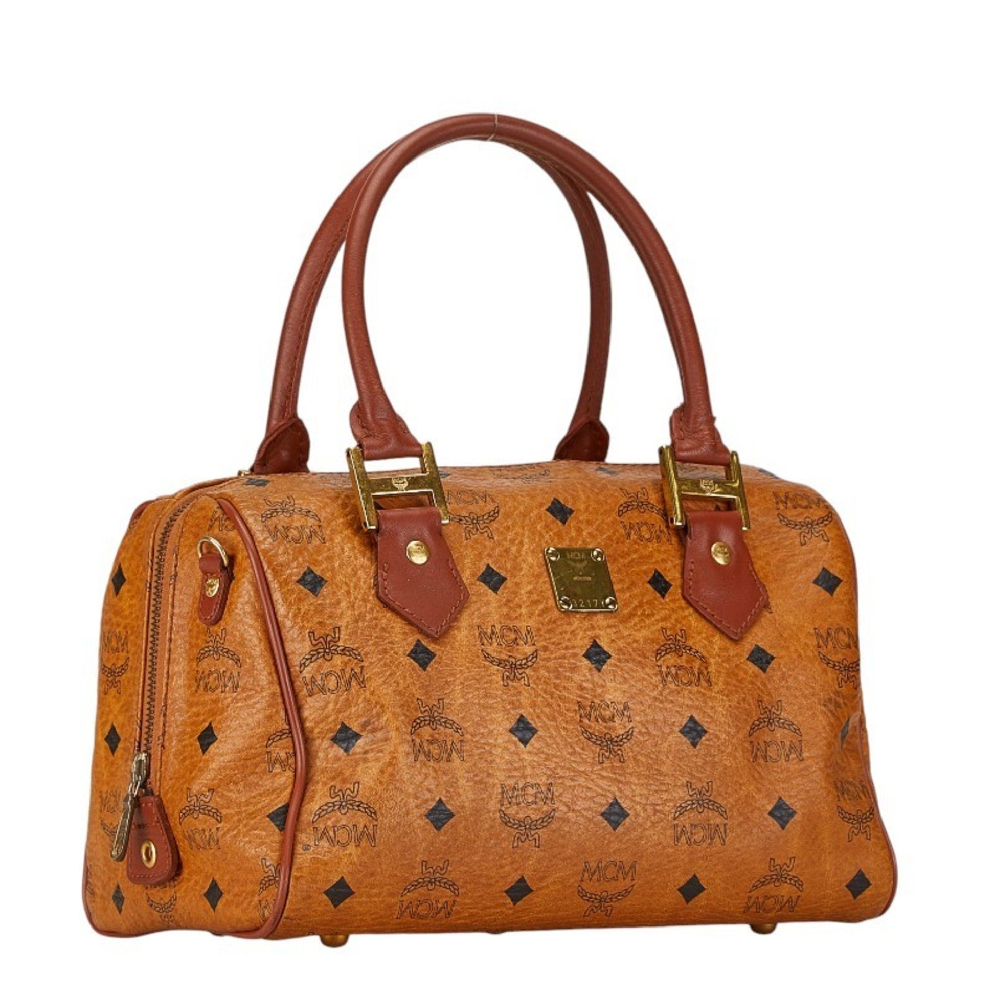 MCM, Brown, Leather, handbag