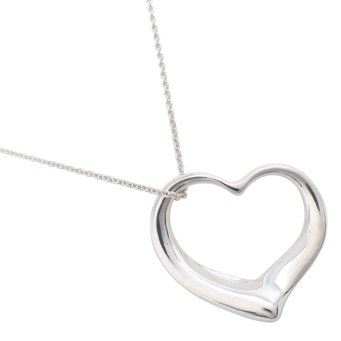 Tiffany & Co Open Heart, Silver, Silver, necklace