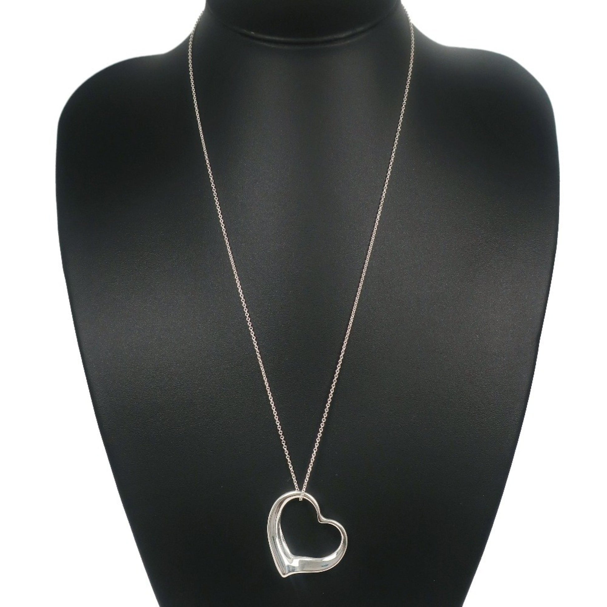 Tiffany & Co Open Heart, Silver, Silver, necklace