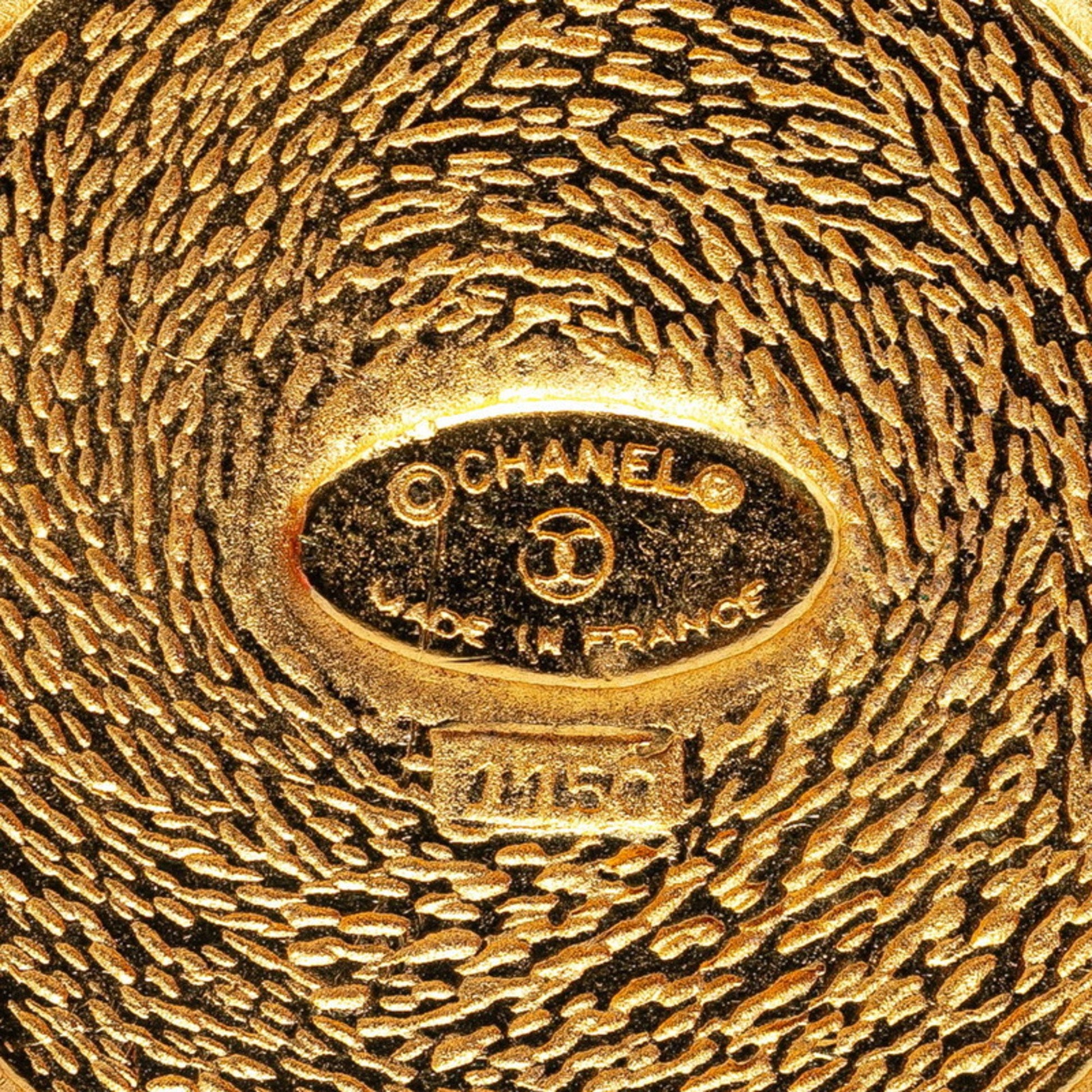 Chanel Cambon line, Gold, Gold Plated, brooch