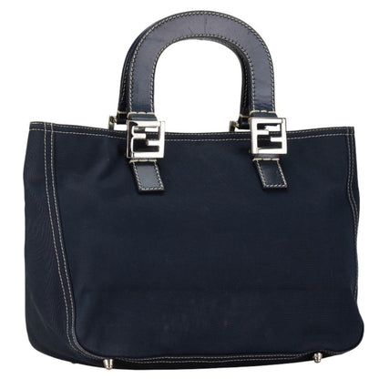 Fendi Kira, Navy, Canvas, handbag