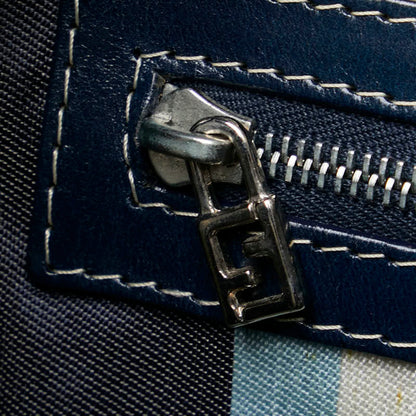 Fendi Kira, Navy, Canvas, handbag