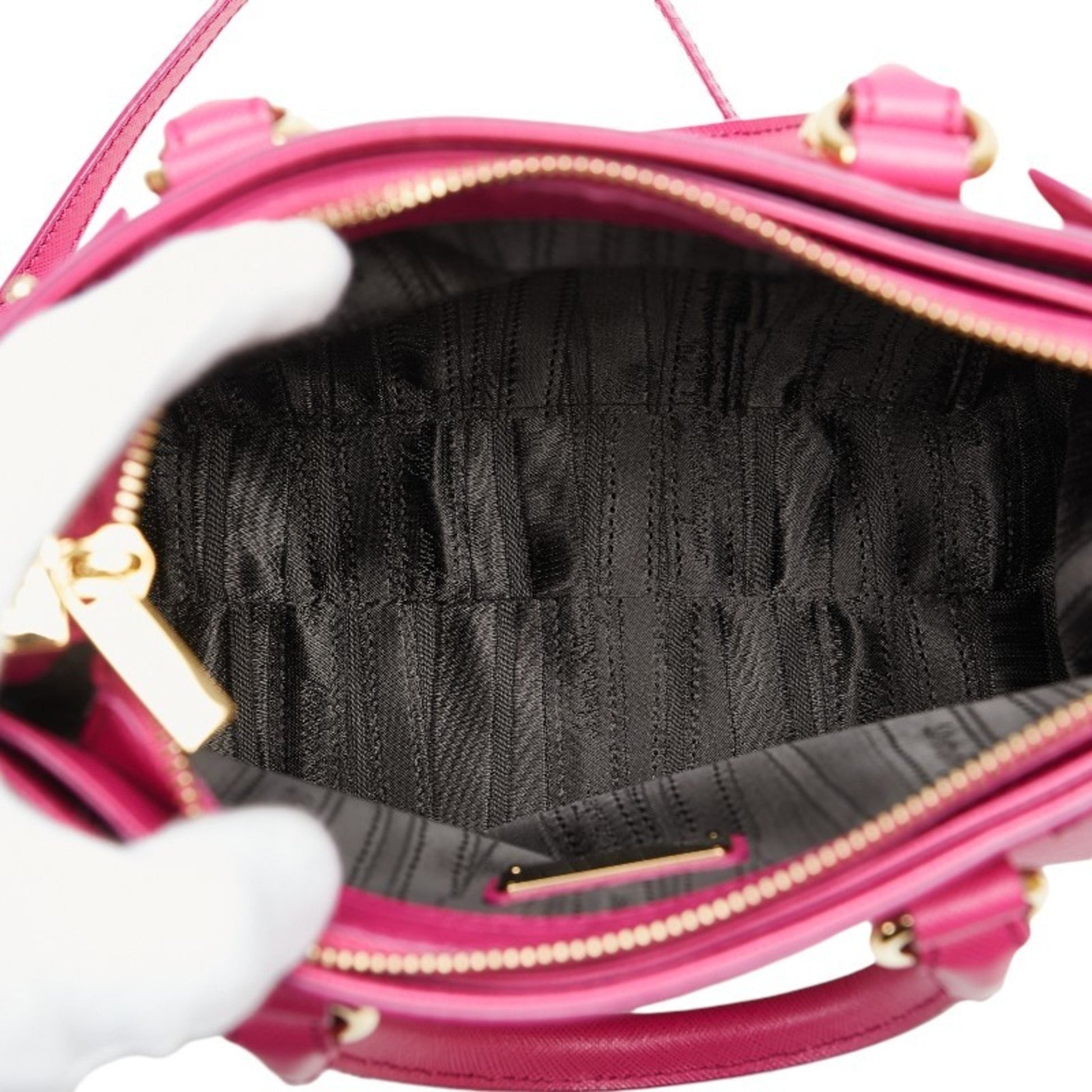 Salvatore Ferragamo Gancini, Pink, Leather, handbag